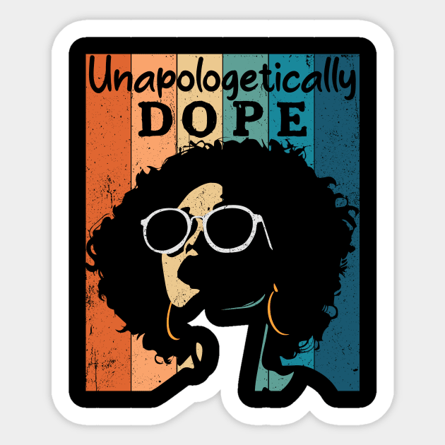 Black Girl Black History & Juneteenth African Heritage Women Sticker by Jhon Towel